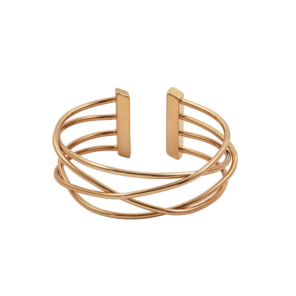 Pulsera oro Rígida Tiras